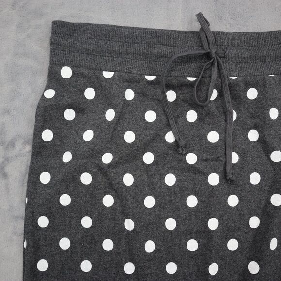 Banana Republic Skirt Womens S Black Polka dots Drawstring Stretchable Waist - Picture 7 of 16